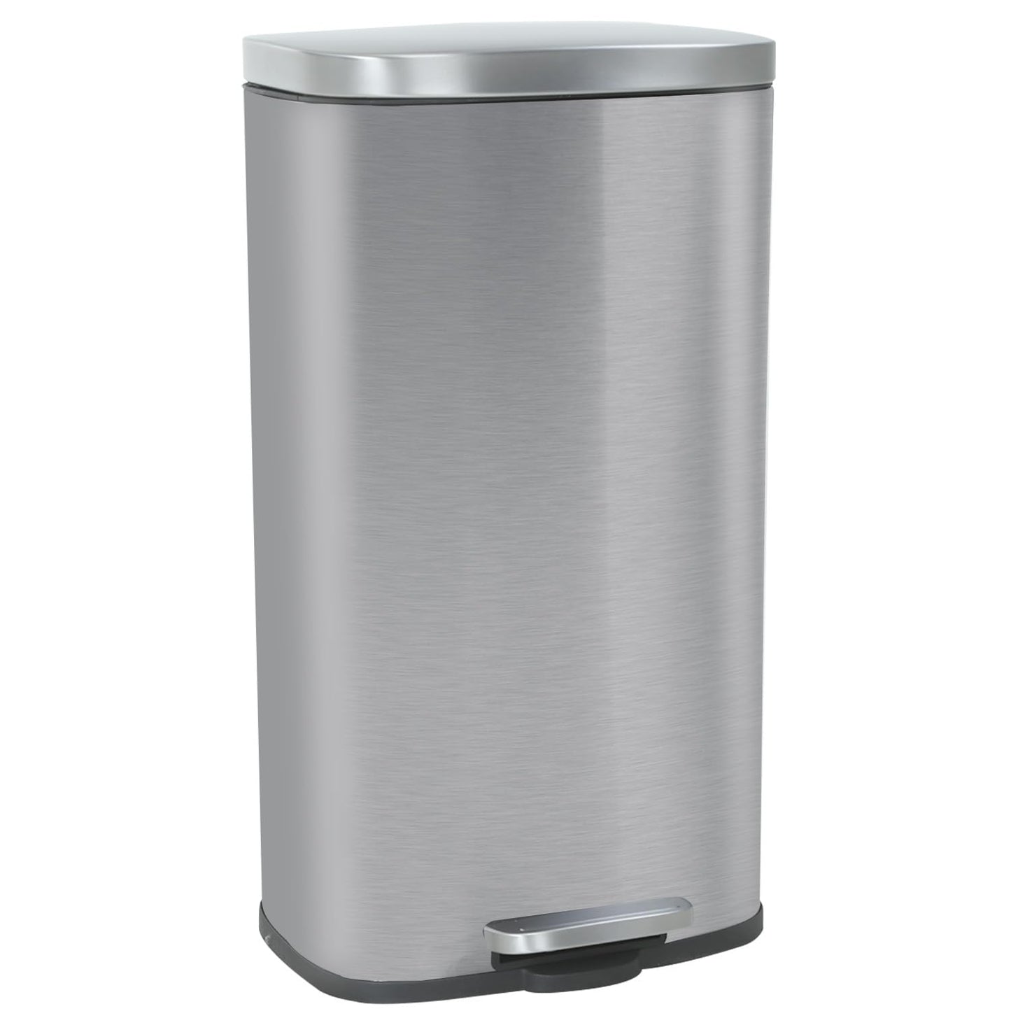 PayLessHere 13 Gallon (50L) in Home Recycling Bin Kitchen Stainless Steel Recycling Bin with Lid Removable Inner Bucket Foot Pedal Soft Close for Office Home Kitchen Garbage Can Trash Bin