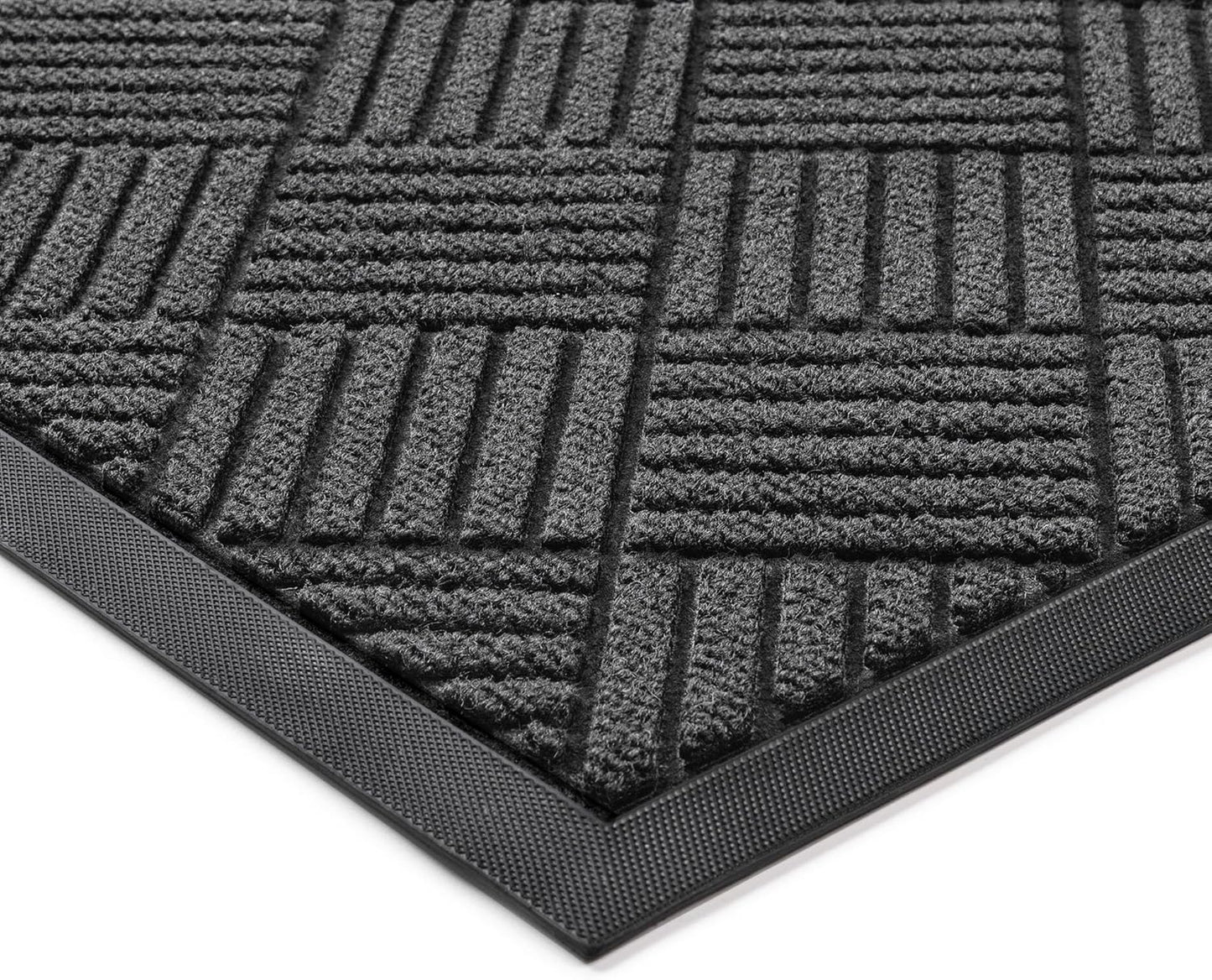 Durable Front Door Mat, Heavy Duty Indoor Outdoor Doormat, 60” x 36” Low Profile Outdoor Mats for Home Entrance, Stain and Fade Resistant Shoe Scraper Mat, Ideal for High Traffic Area