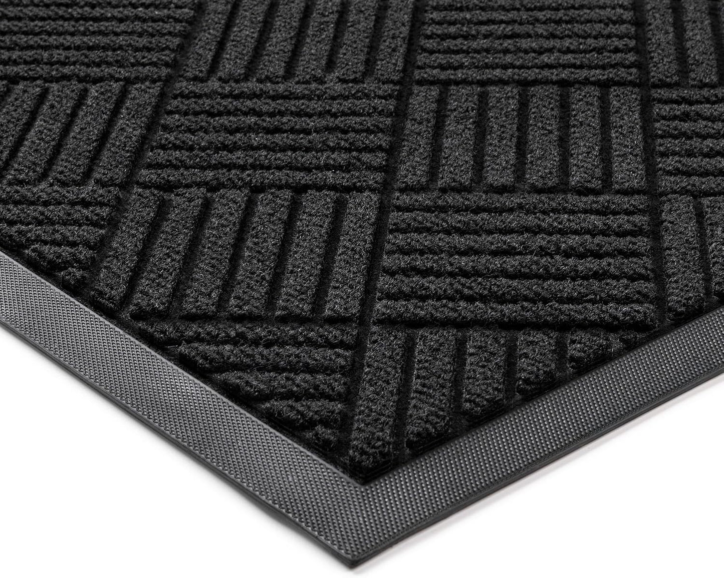 Durable Front Door Mat, Heavy Duty Indoor Outdoor Doormat, 60” x 36” Low Profile Outdoor Mats for Home Entrance, Stain and Fade Resistant Shoe Scraper Mat, Ideal for High Traffic Area