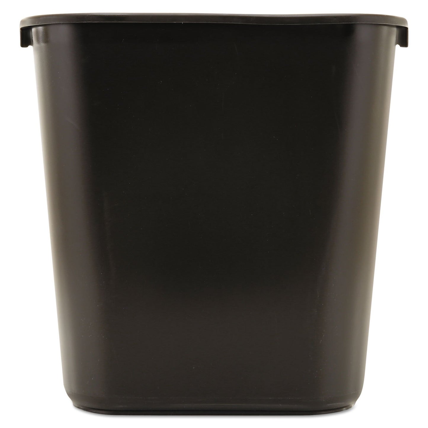 Rubbermaid Commercial Products Resin Wastebasket/Trash Can, 7-Gallon/28-Quart, Black, Plastic, for Bedroom/Bathroom/Office, Fits Under Desk/Sink/Cabinet