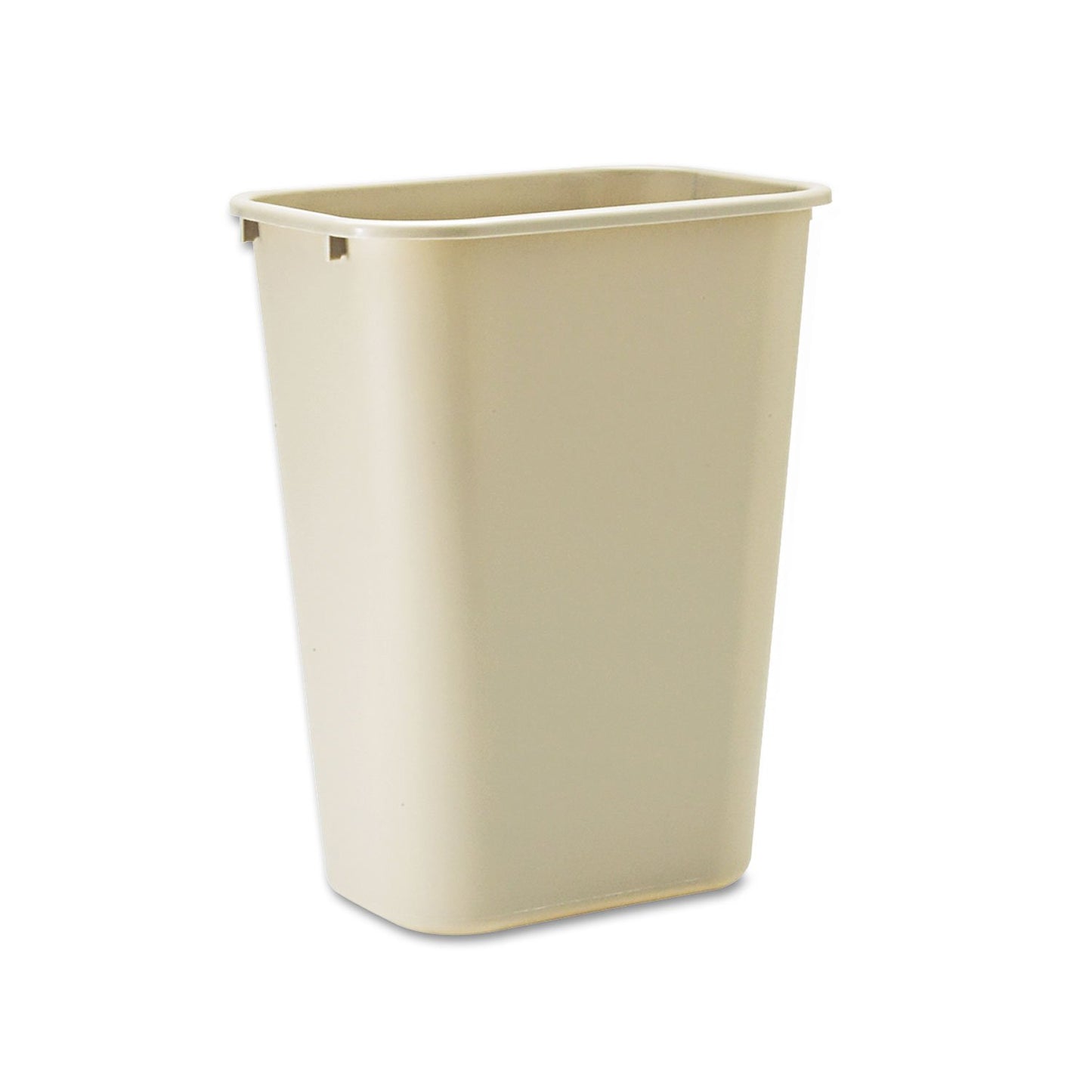 Rubbermaid Commercial Products Resin Wastebasket/Trash Can, 7-Gallon/28-Quart, Black, Plastic, for Bedroom/Bathroom/Office, Fits Under Desk/Sink/Cabinet