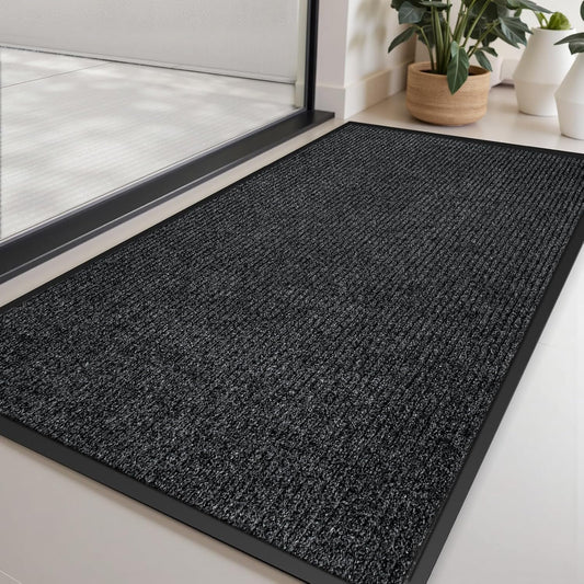 Vicwe Indoor Outdoor Door Mat, 3'x4' Heavy Duty Front Door Mat, Non-Slip Washable Doormats Entrance Mats, Dirt Resistant and Absorbent Doormat, Commercial Outdoor Entrance Floor Mat for Home Office